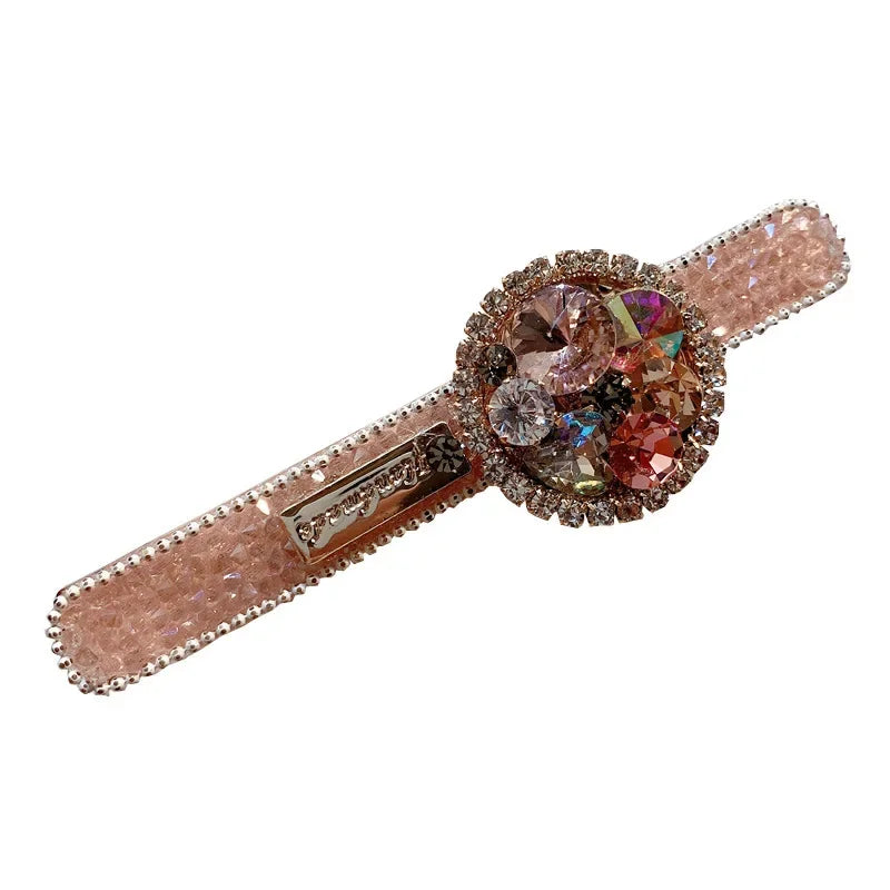 Luxurious Korean Rhinestone Hair Clips for Women