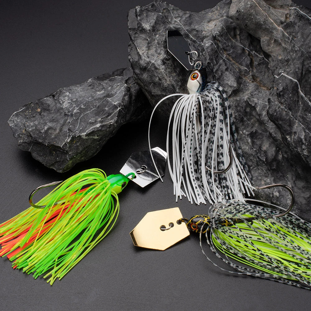 Lưỡi Câu Spinner Đa Năng Chống Mắc Cỏ Kim Loại