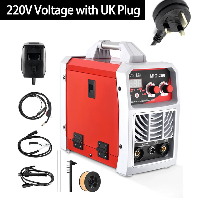3-in-1 ARC/MIG/TIG Welding Machine Portable Digital MIG Welder IGBT MMA Gas No Gas Soldering Welding Iron Steel Stainless Steel - Daisan Mart