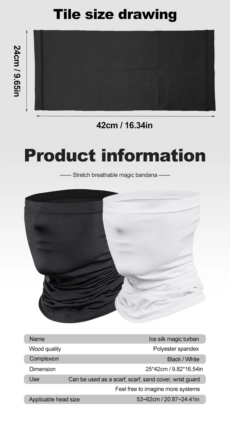 Summer Breathable Sun Protection Sports Neck Scarf