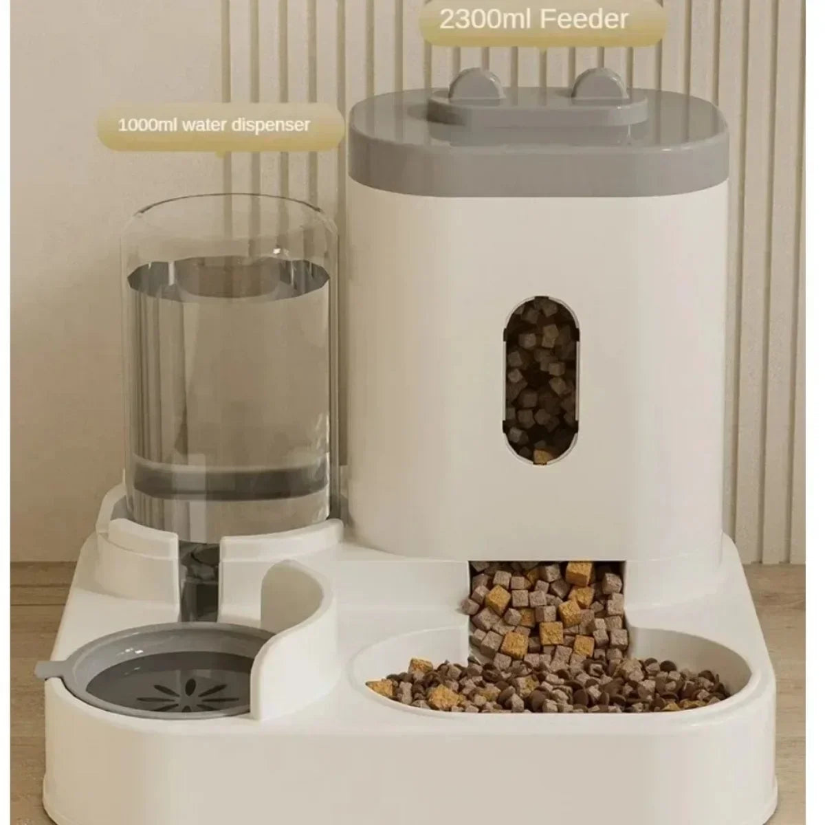 Automatic Feeder Dog Cat Food Bowl With Water Fountain Large Capacity Pet Food Storage Dispenser Container Puppy Pet Accessories - Daisan Mart