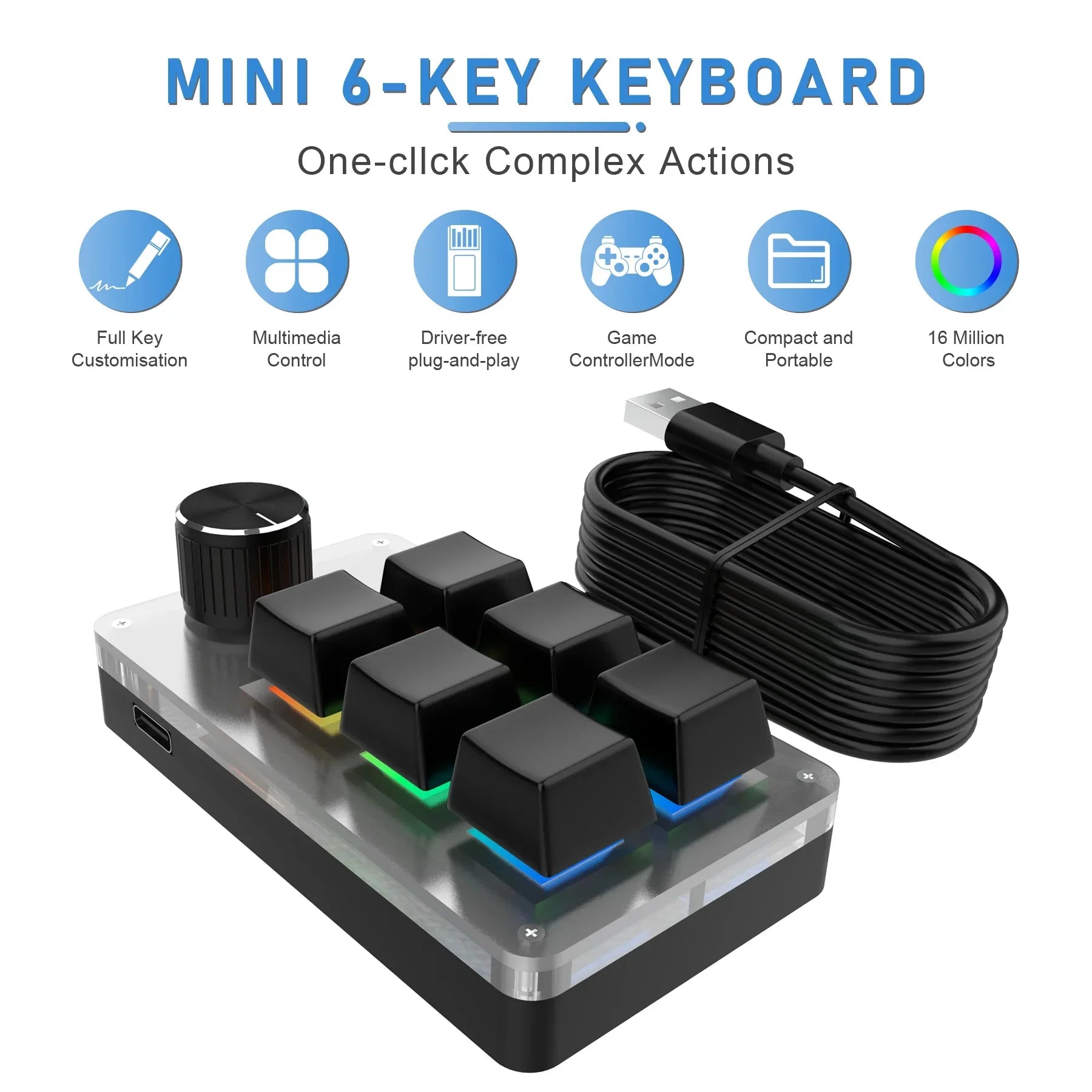 MacroPad Pro - Bàn phím cơ tùy chỉnh cho game và đồ họa