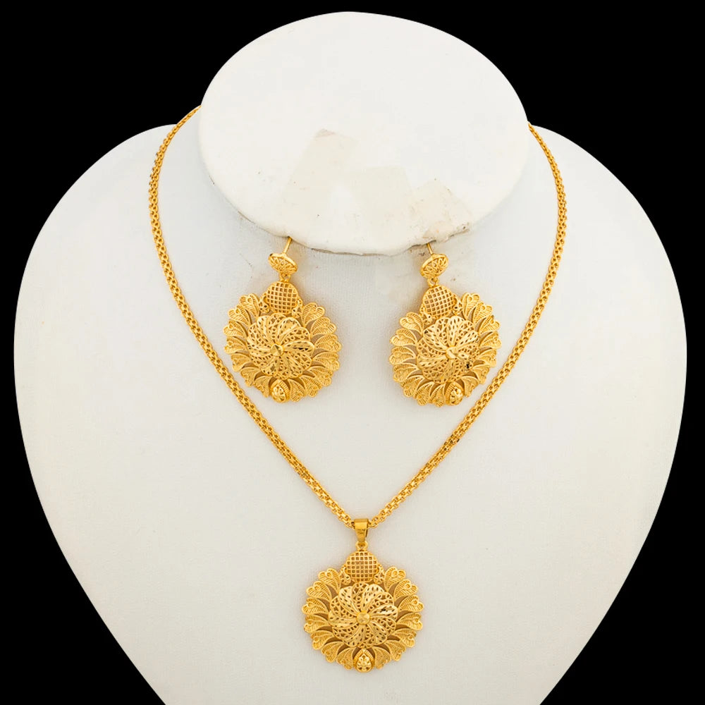 18k Italian Gold Jewelry Set - Party &amp; Engagement