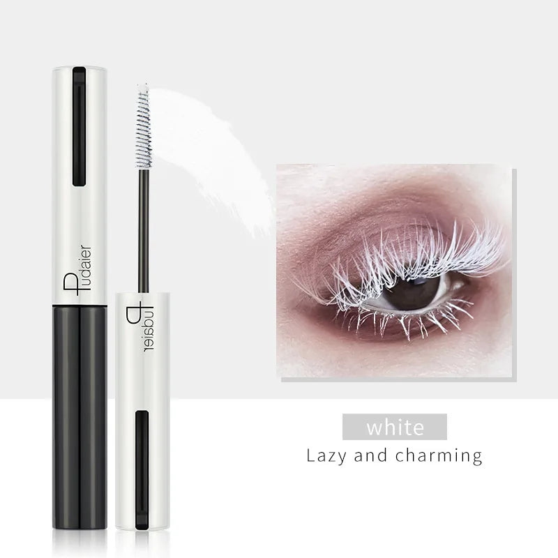 4D White Mascara Long Natural Curl Waterproof