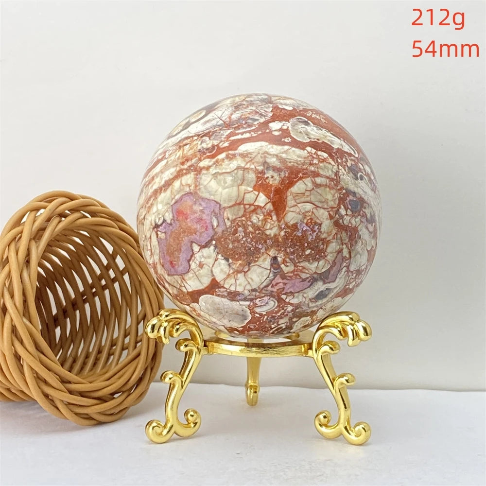 Lucky Natural Orange Quartz Ball Feng Shui