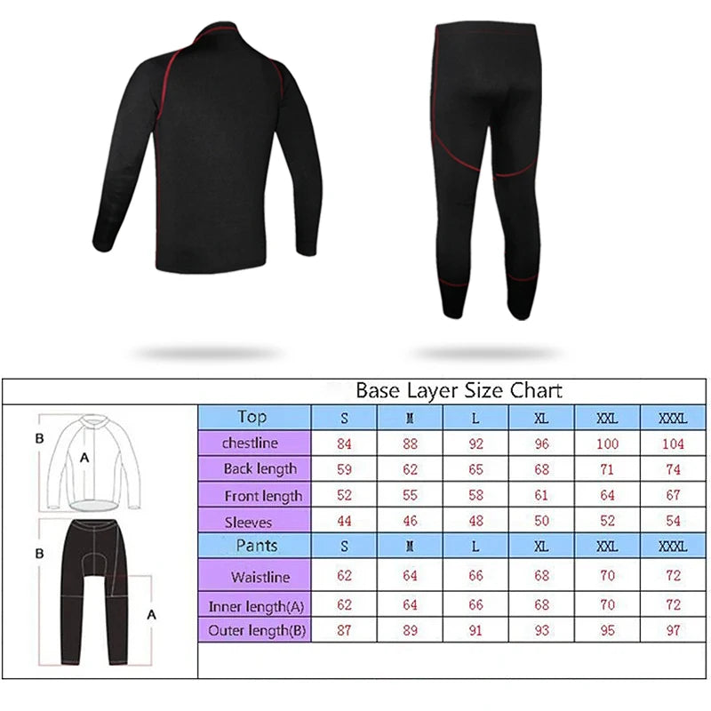 Men's and Women's Thermal Cycling Clothing - Breathable &amp; Quick Dry