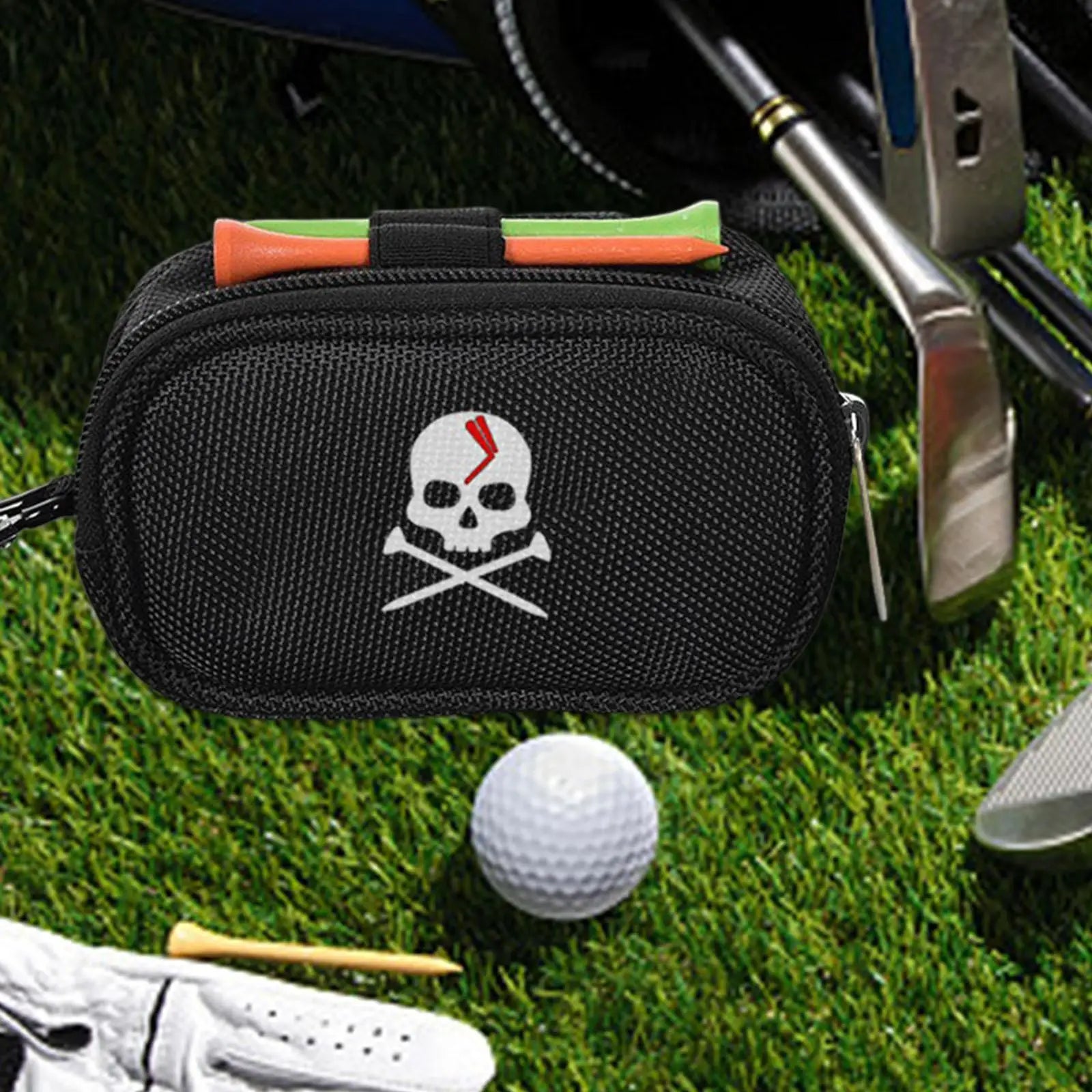 Convenient Golf Ball Pouch with Zippered Waist