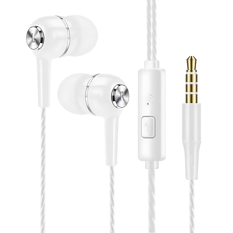 3.5mm HIFI In-Ear Headphones Strong Bass Gaming Mic