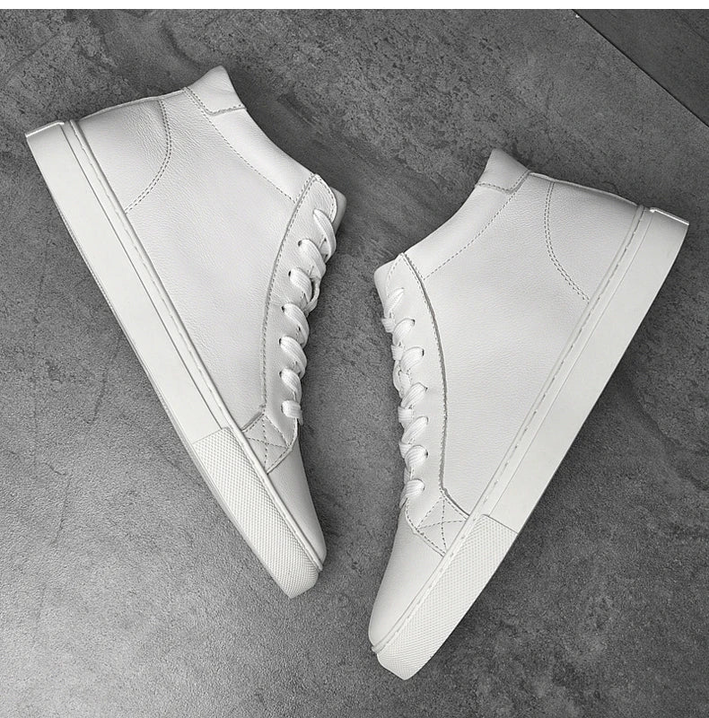 Giày Da Thật Cao Cổ Nam Trượt Ván Size Lớn 48 49