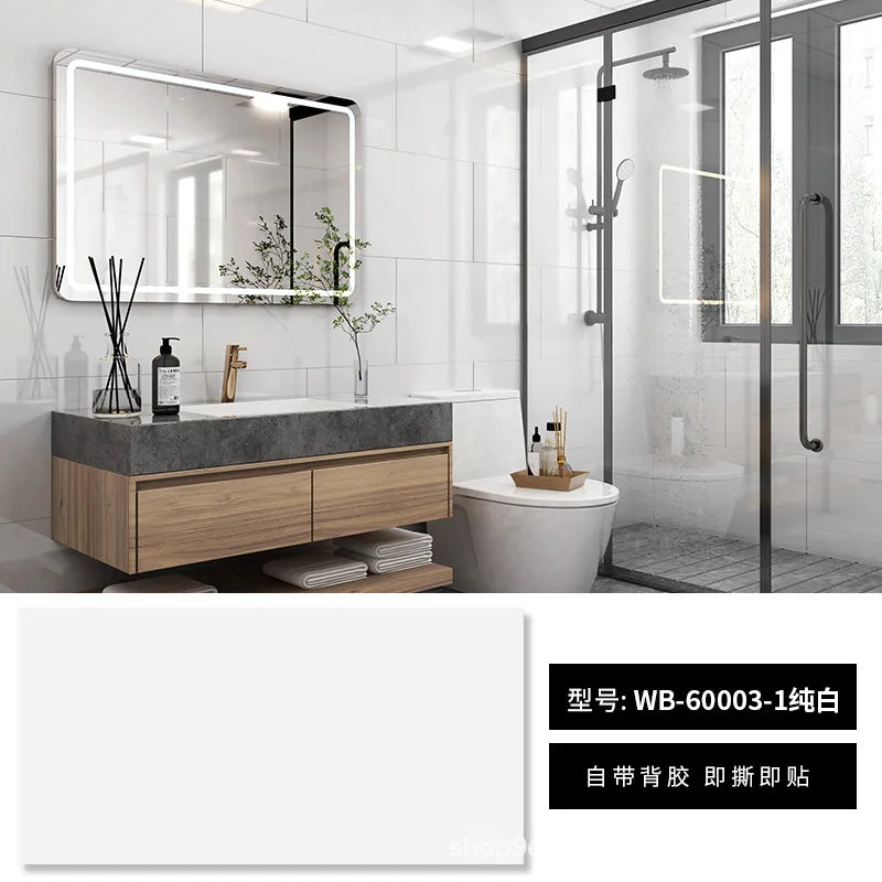 30X60CM SXP marble wood grain wall skirt entrance hall living room kitchen aluminum mold self-adhesive waterproof