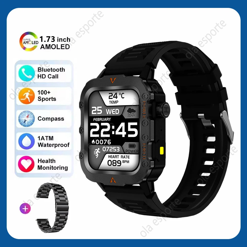 Đồng Hồ Nam Thông Minh 1.73 AMOLED Gọi Bluetooth