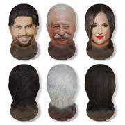 3D Printed Real Person Mask Funny 360 Degree Full Face Masks Cosplay Internet Celebrity Props Elastic Mesh Headcovers