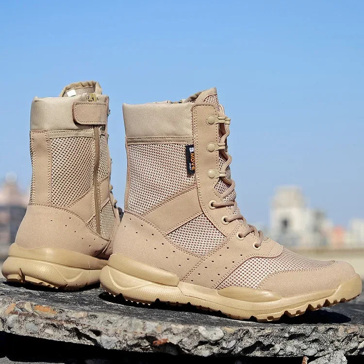Summer Combat Boots: Light, Breathable, Versatile, Size 34-49