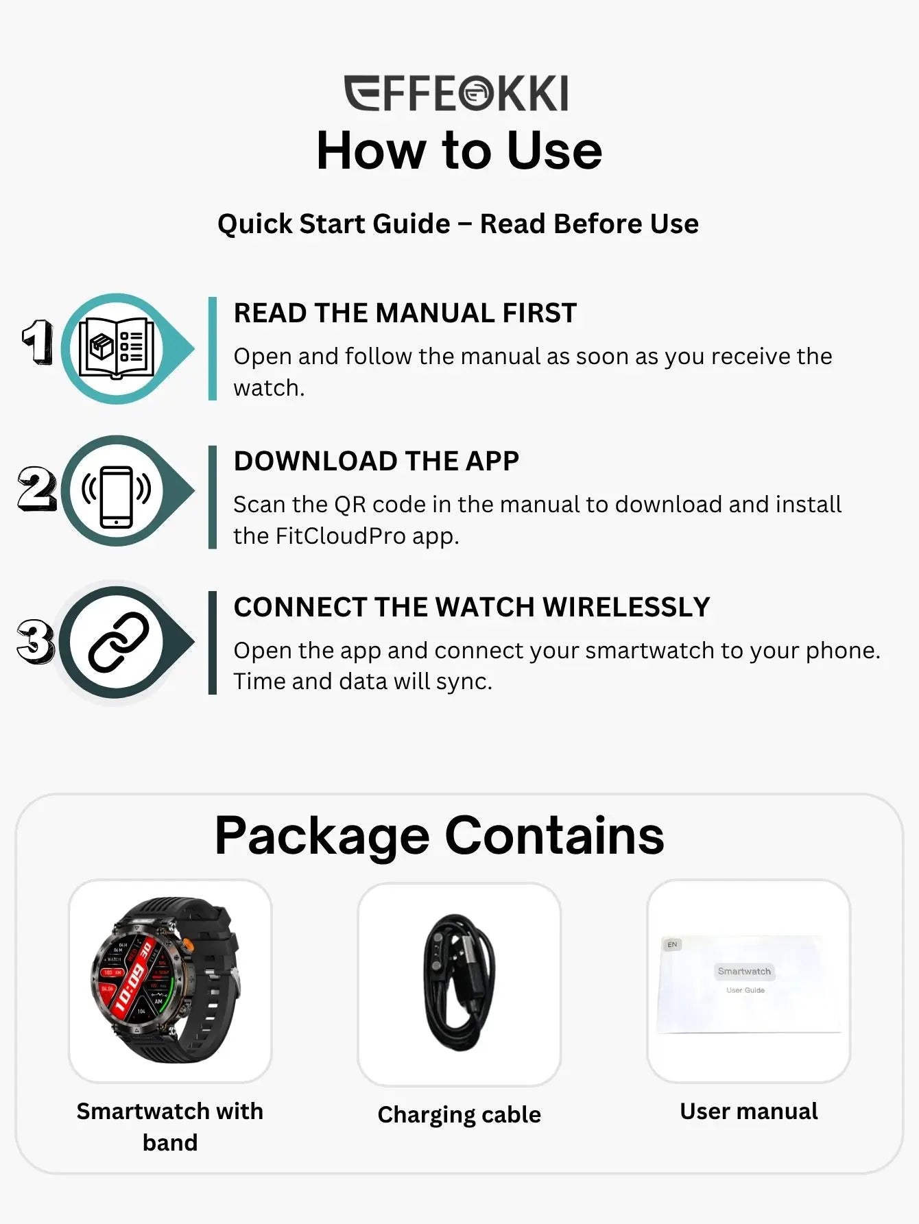 Men's Smart Watch - Call, Compass, LED, Sports