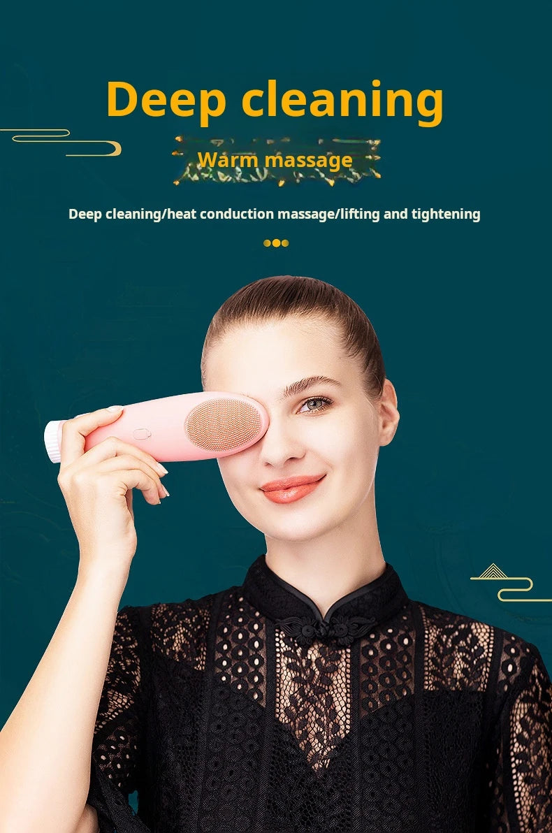 Multi-function Deep Cleansing Warm Vibrating Facial Cleanser