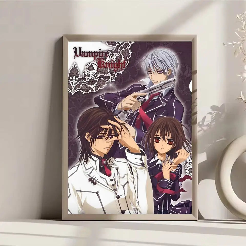 Anime Vampire Knight Poster Self-adhesive Art Waterproof Paper Sticker Coffee House Bar Room Wall Decor