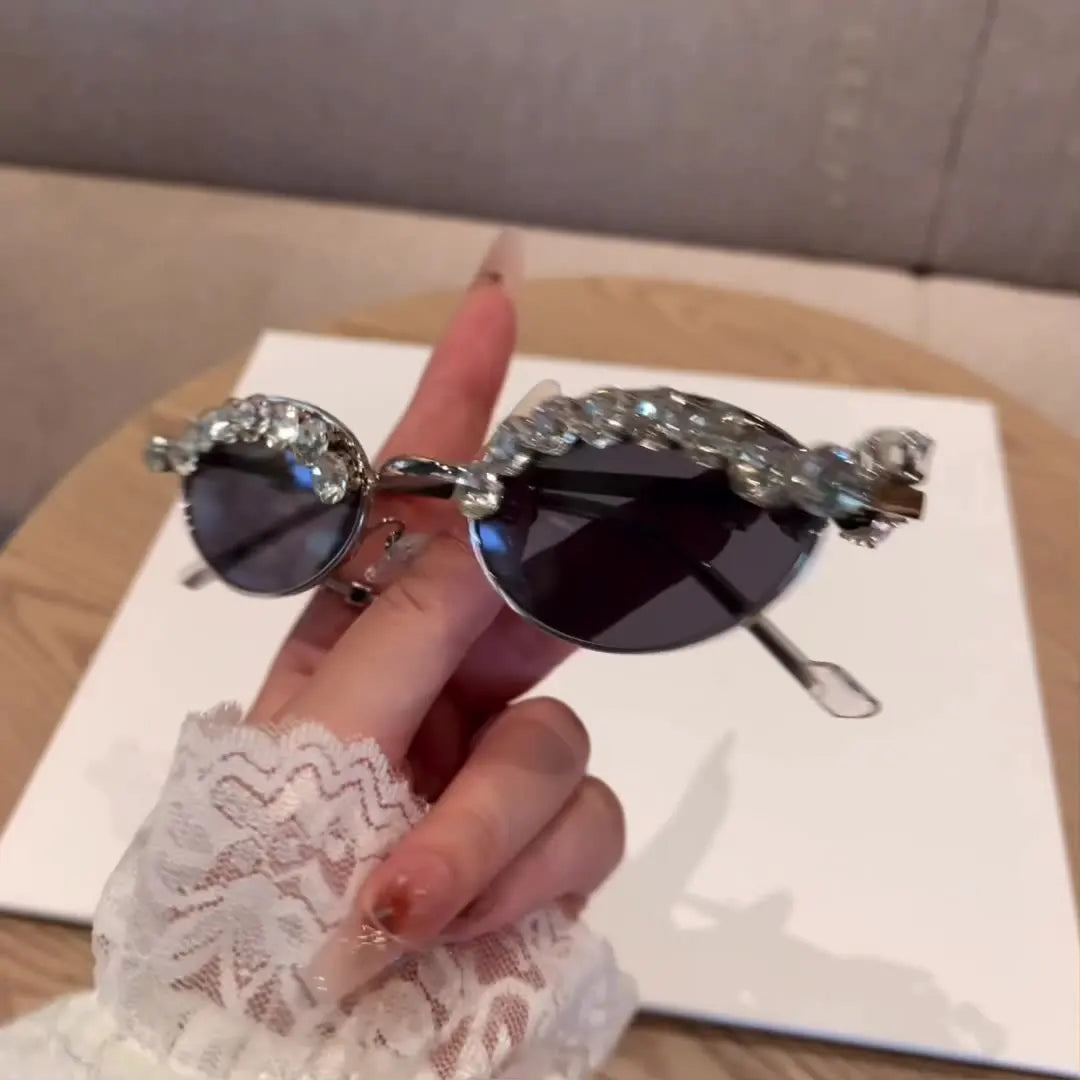 High-end Diamond Oval Women's Sunglasses 2025
