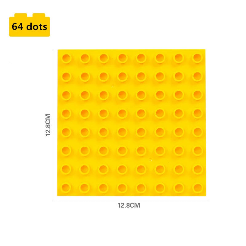 8*8 Dots Creative Large Particle Double Floors Building Blocks Base Plate DIY Bricks Baseplate Toys For Kids Christmas Gift