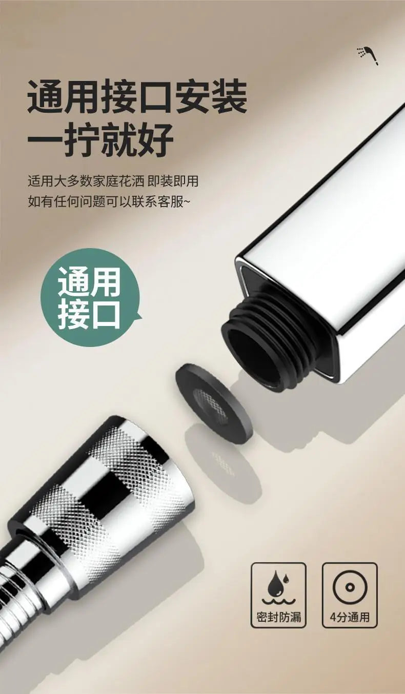 New Big 135mm High Pressure Shower Head Black 3 Modes Water Saving Spray Nozzle Massage Rainfall Shower Bathroom Accessories