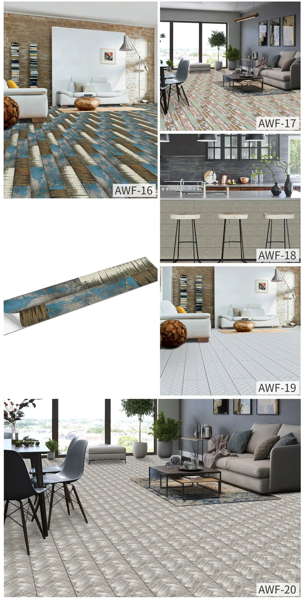 1/5/10/15 Pcs Peel And Stick Floor Tiles, Self-Adhesive Wall Tilse, Waterproof Wall Stickers, Flooring, 6 Inch X 36 Inch