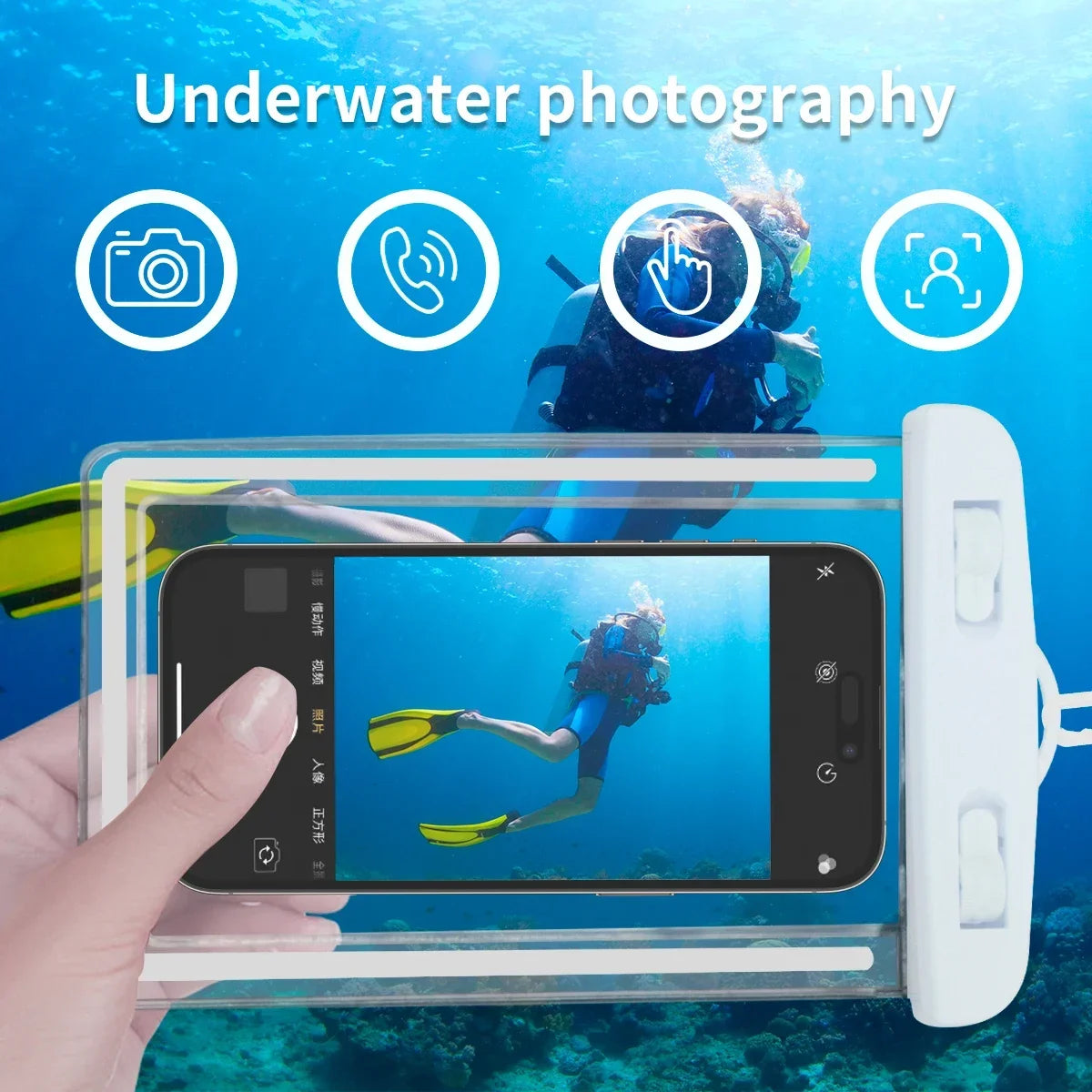 Túi Chống Nước Điện Thoại Bơi Lội Đa Năng PVC