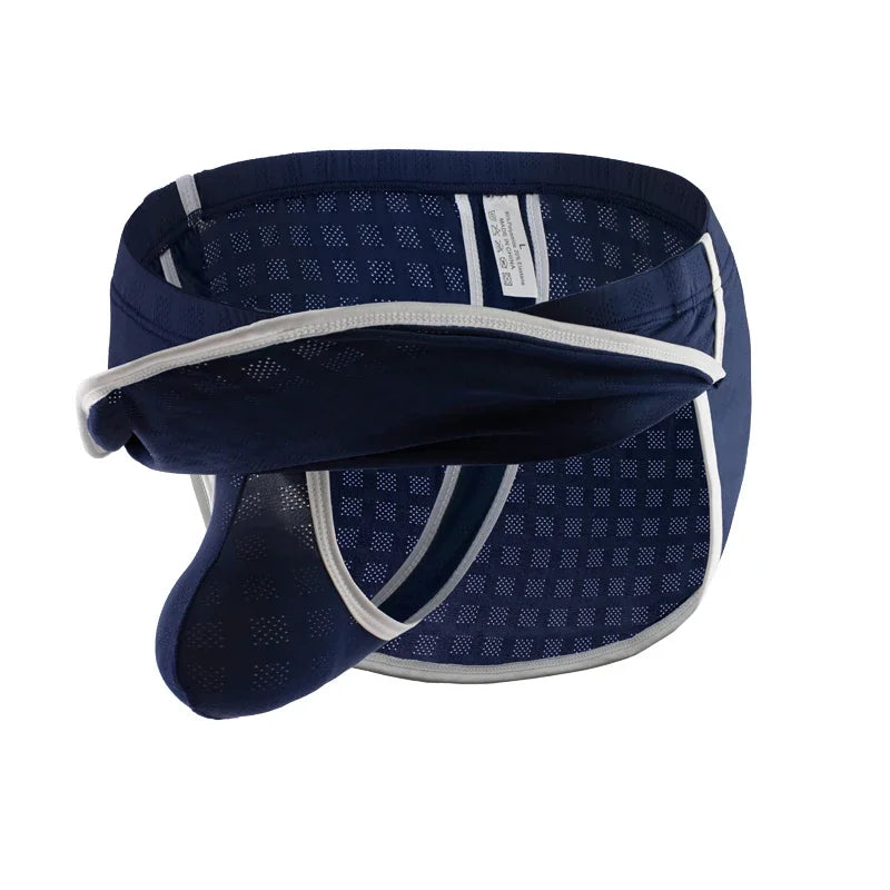 Quần Lót Nam Lưới Thoáng Mát Sexy Low Rise Nylon