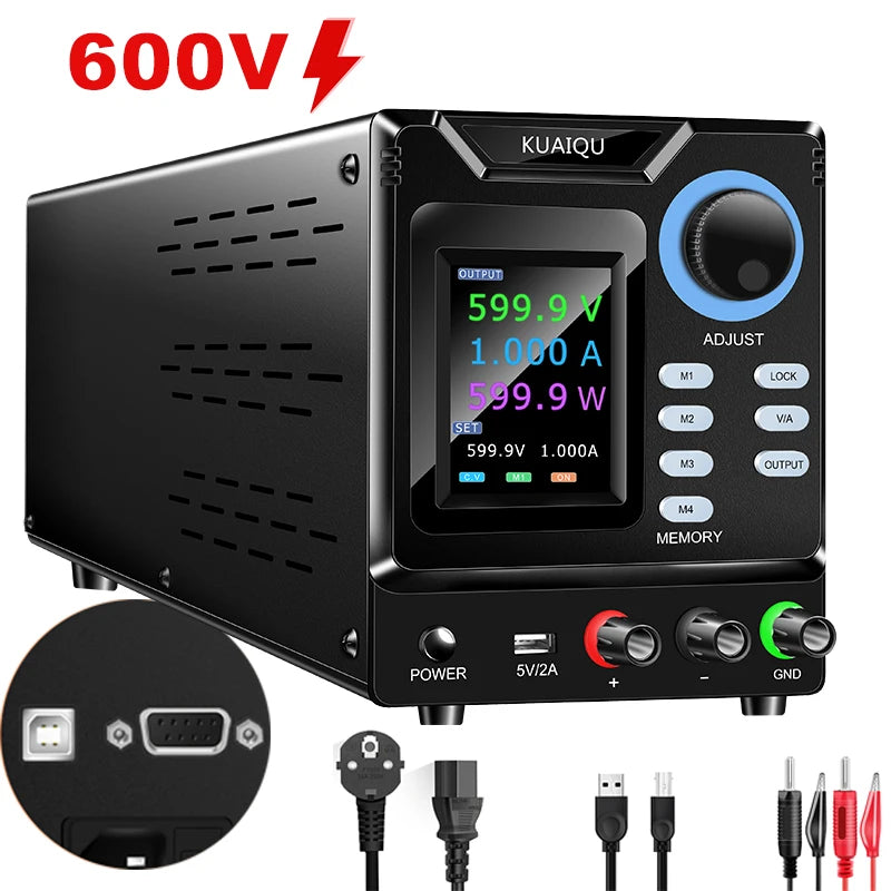 RS232/USB 1000V Multi-Voltage Programming Power Supply