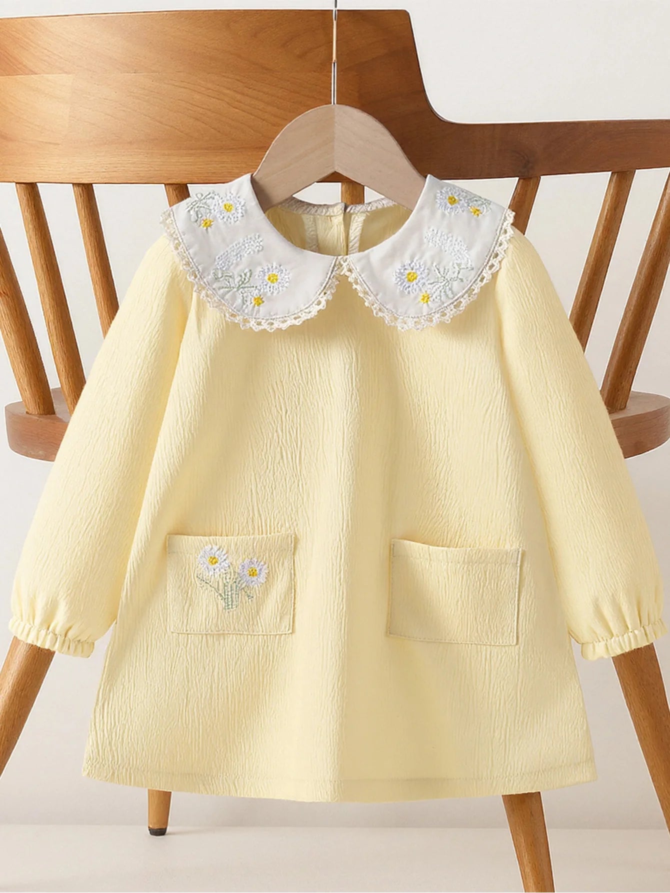 Baby Girl's Floral Long Sleeve Spring and Autumn Fashion Dress