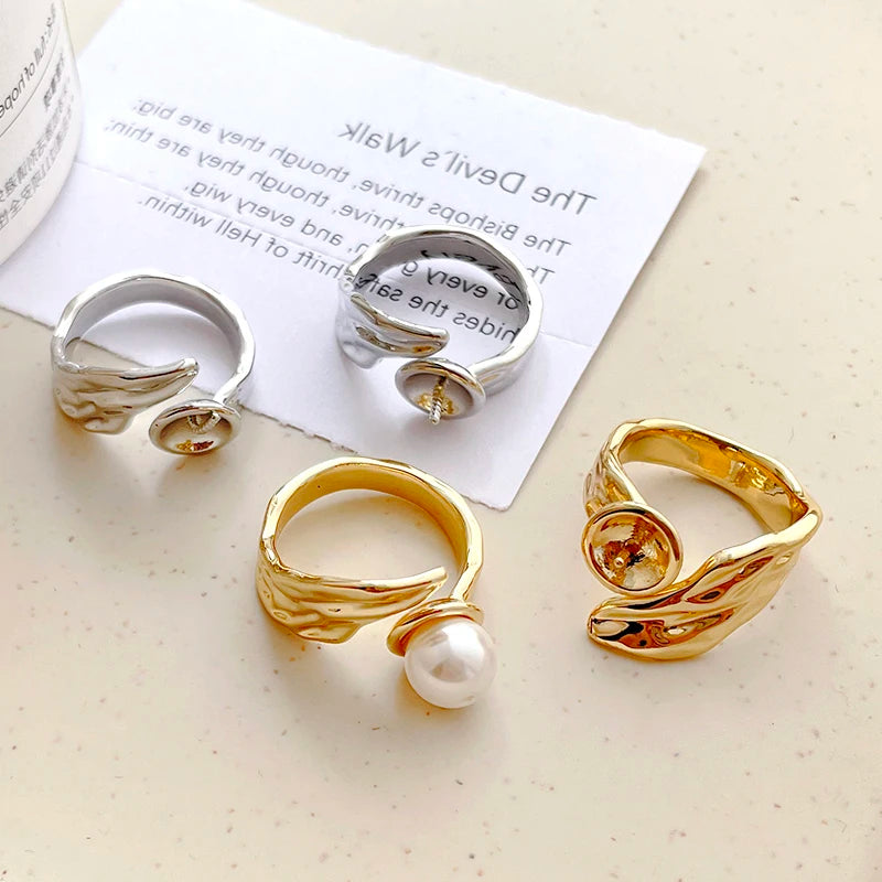 Unique Style DIY Gold Plated Baroque Ring Holder