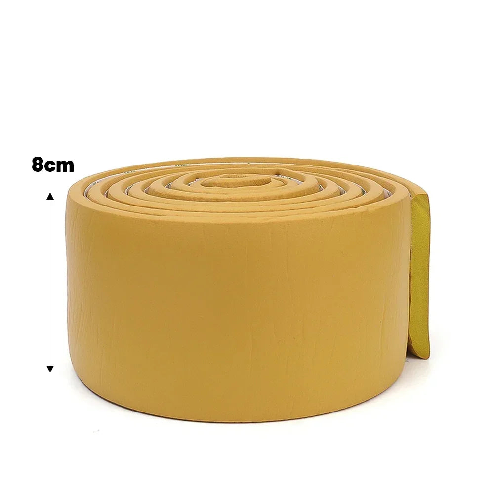 10-2M Waterproof Enclosure Self Adhesive Skirting Line 3D Wall Stickers Thickened Anti-collision Decoration Wall Corner Lines