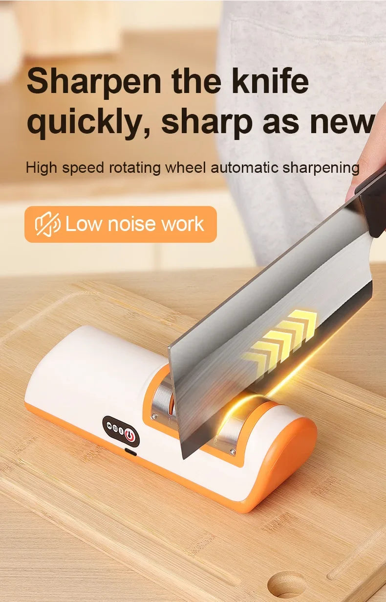 4 speed multi-function electric knife sharpener for kitchen.