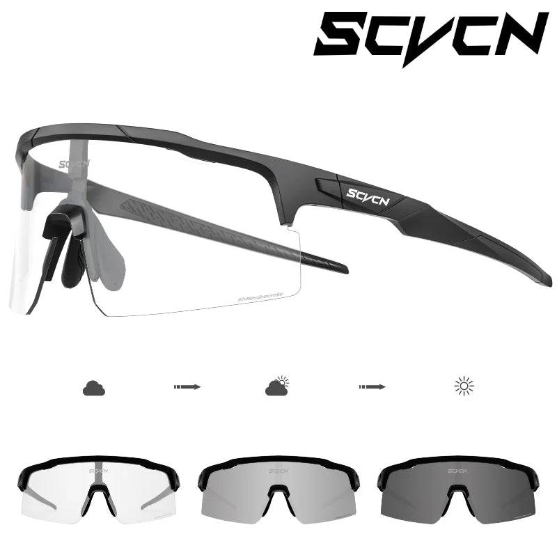SCVCN Photochromic Sunglasses - Cycling, Sports, UV400 Protection