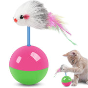 Cat, Dog and Mouse Teasing Toy Set That Doesn't Fall Over