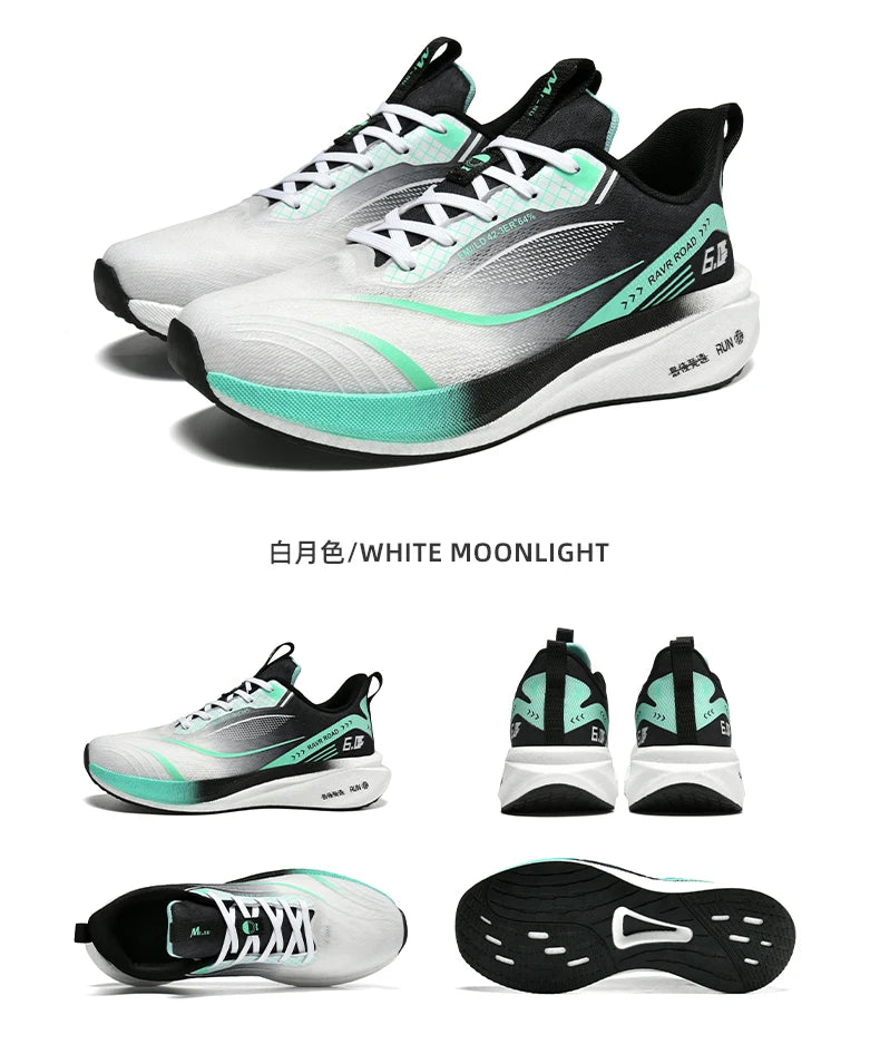 Giày Thể Thao Đế Carbon Chạy Bộ Nhẹ Êm Thoáng Khí