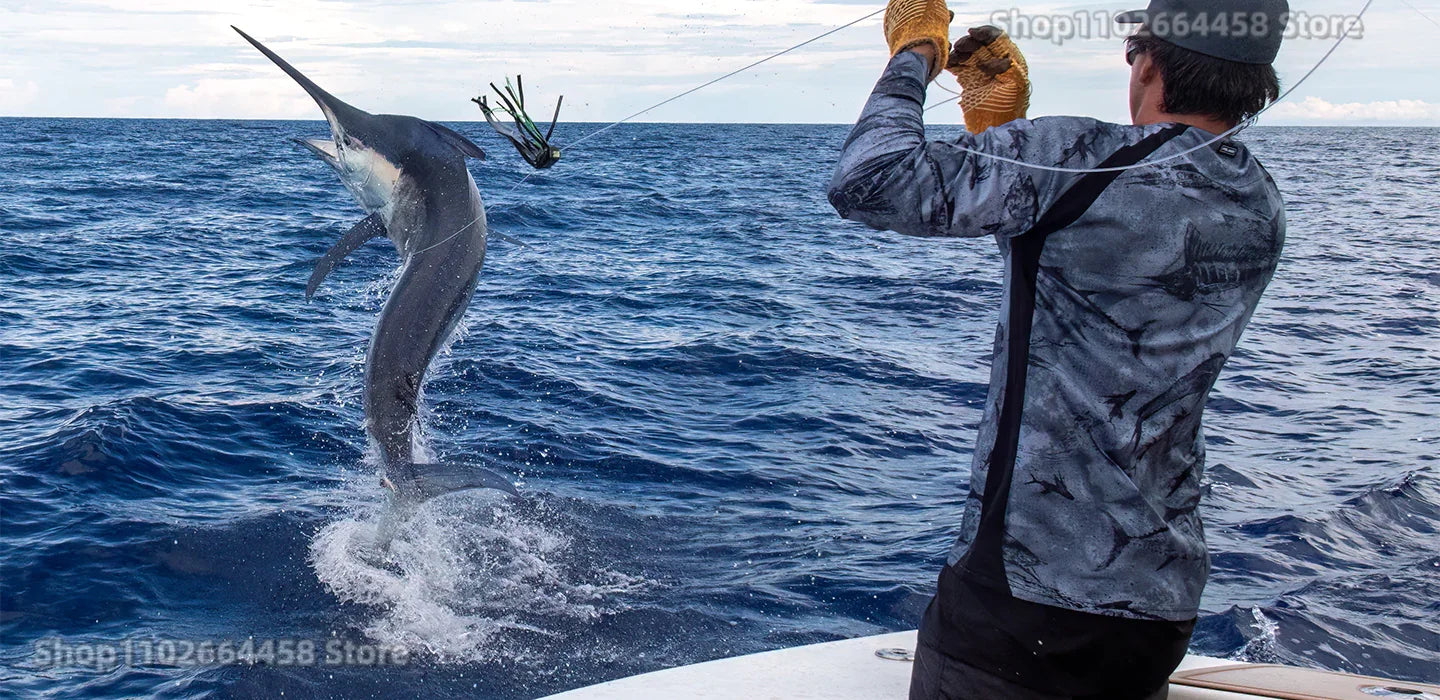 Áo Hoodie Câu Cá Nam Chống Nắng HUK Kèm Khẩu Trang