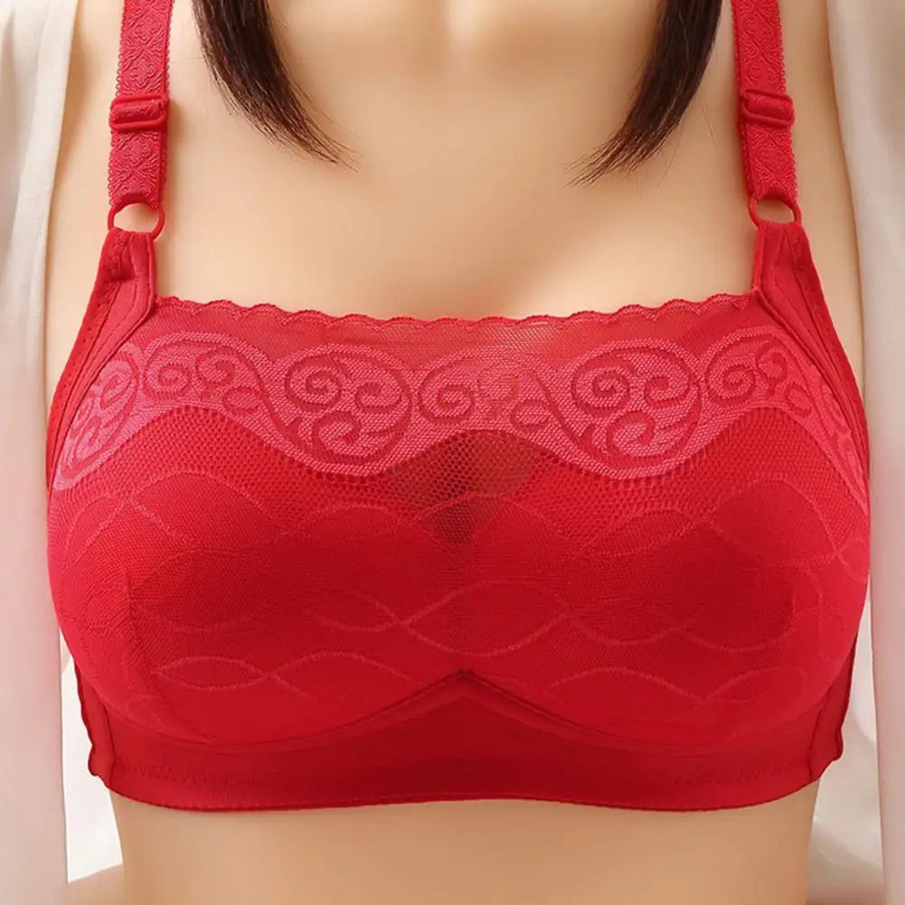 Women's Plus Size Lace Sexy Bra No Underwire Push Up Bra