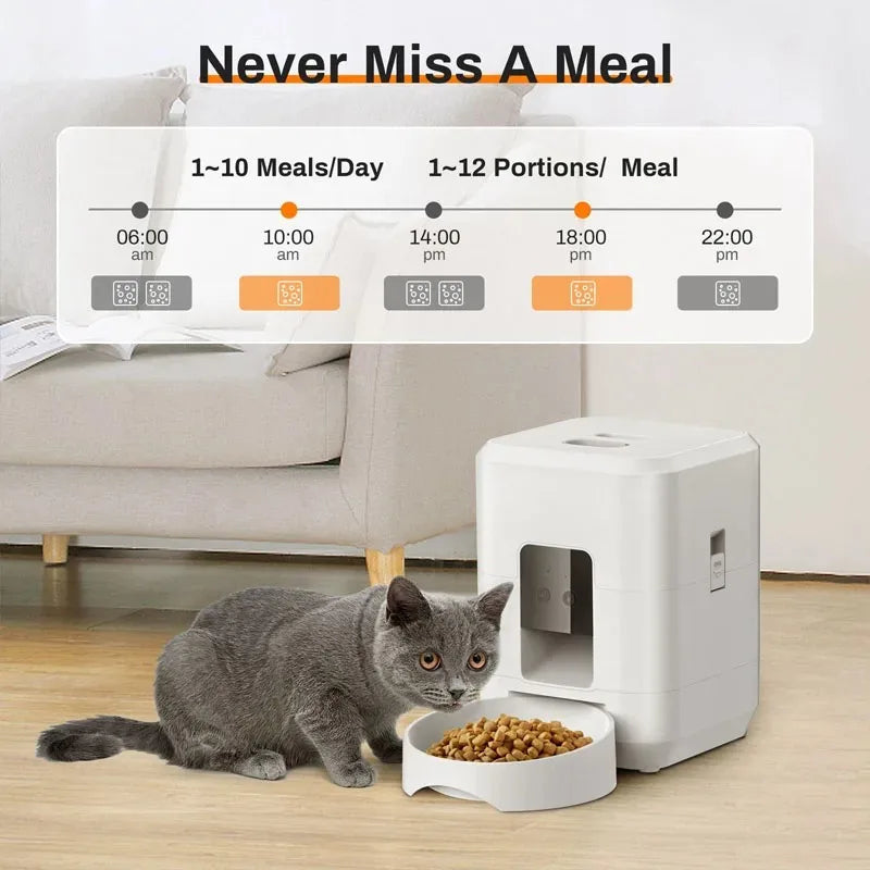 Automatic Pet Feeder WiFi Version Automatic Cat Food Distributor Intelligently Controlled Pet Feeder Dog Feeder Pet Supplies