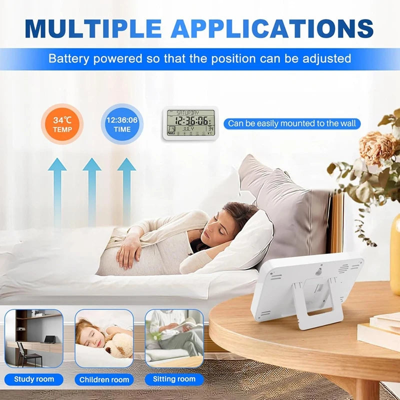 Đồng Hồ Treo Tường Số 8 Inch Đa Năng Văn Phòng Nhà