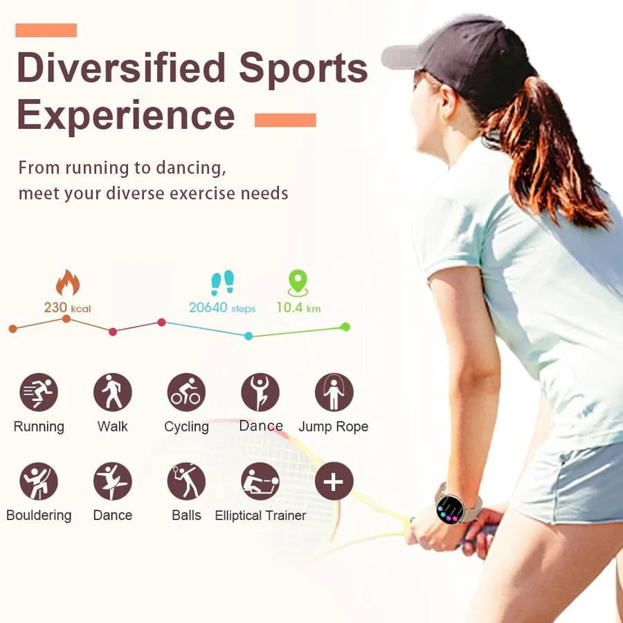 Black Gold Women's Smartwatch - Comprehensive Health