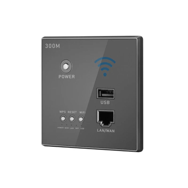Smart WiFi Wall Socket with Built-in USB 300M