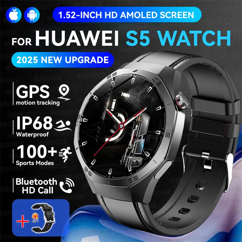 GUHUAVMI GT5 Pro GPS Smart Watch, BT Calling