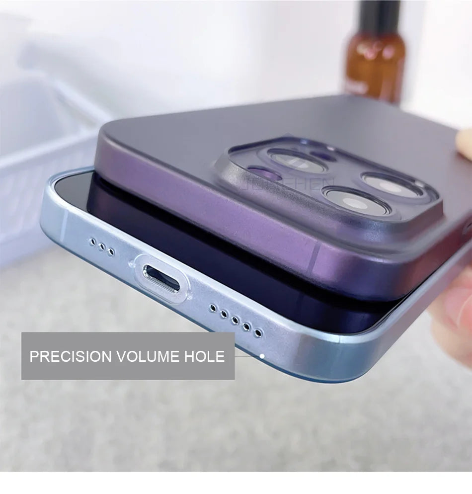 Ultra Thin 0.3mm Matte Transparent iPhone 17-16 Case