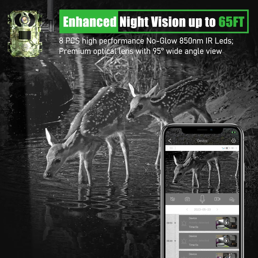 4G European Hunting Camera 4MP Motion Activated