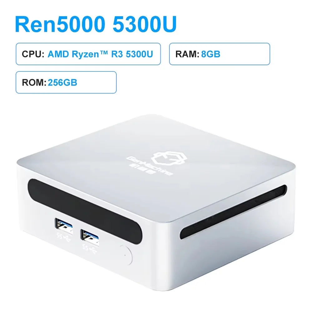 Mini PC GenMachine 5300U DDR4 32GB Wifi6 HDMI Gamer