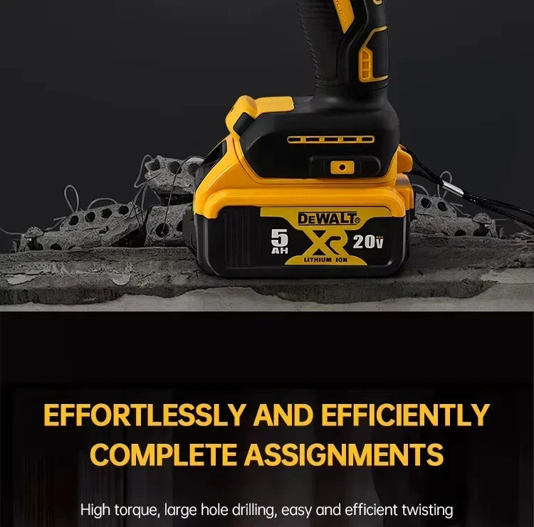 2025 Dewalt 2000RPM Cordless Electric Drill Brushless Driver Adjustable Speed ​​Impact Hand Drill Rechargeable Power Tools DCD796