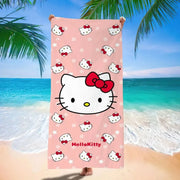 Cute Sanrio Themed Beach Towels: Pochacco, Hello Kitty, My Melody, Kuromi! Sand Proof Super Absorbent Quick Drying Towel