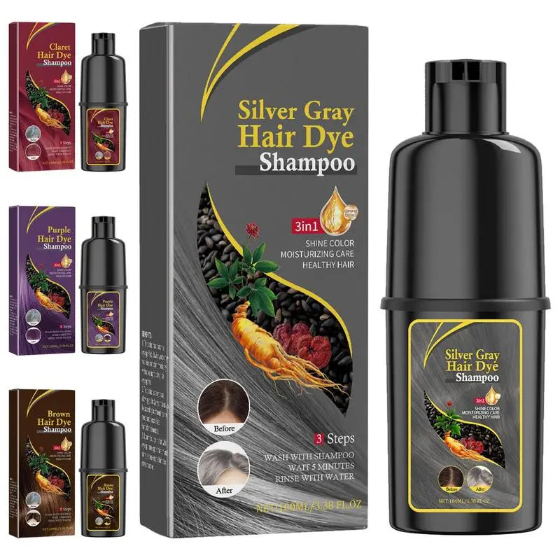Shampoo Nhuộm Tóc Đen & Màu, Che Phủ Tóc Bạc