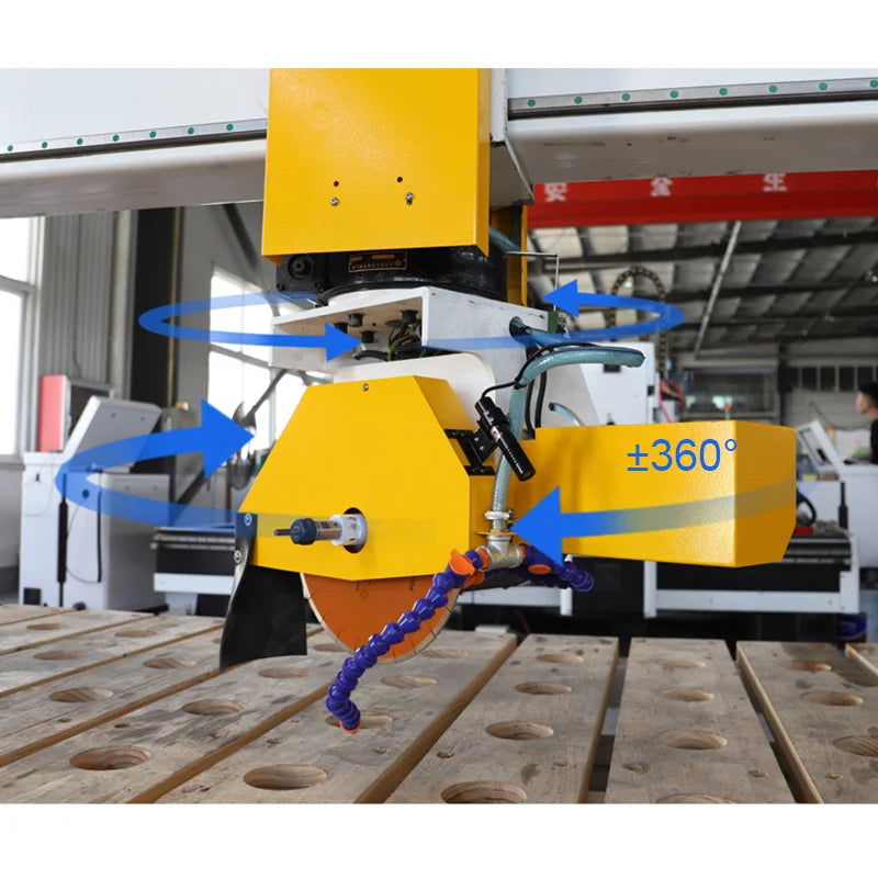 Máy Cắt Đá CNC 3-5 Trục Xoay 45/90 Độ Igoldencnc - Daisan Mart