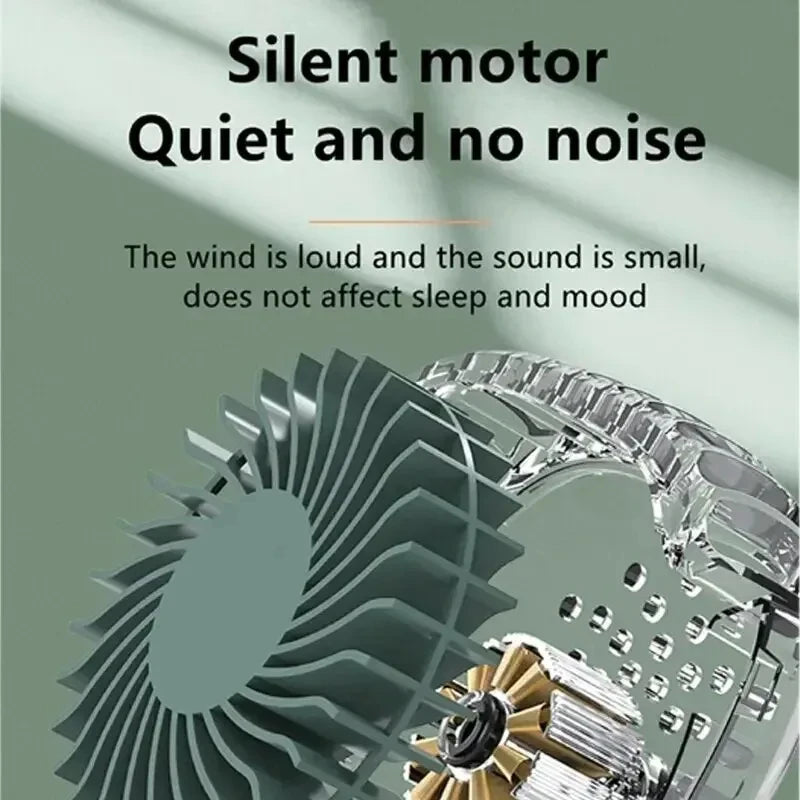 Super Quiet Bladeless Mini Fan - Travel &amp; Sports