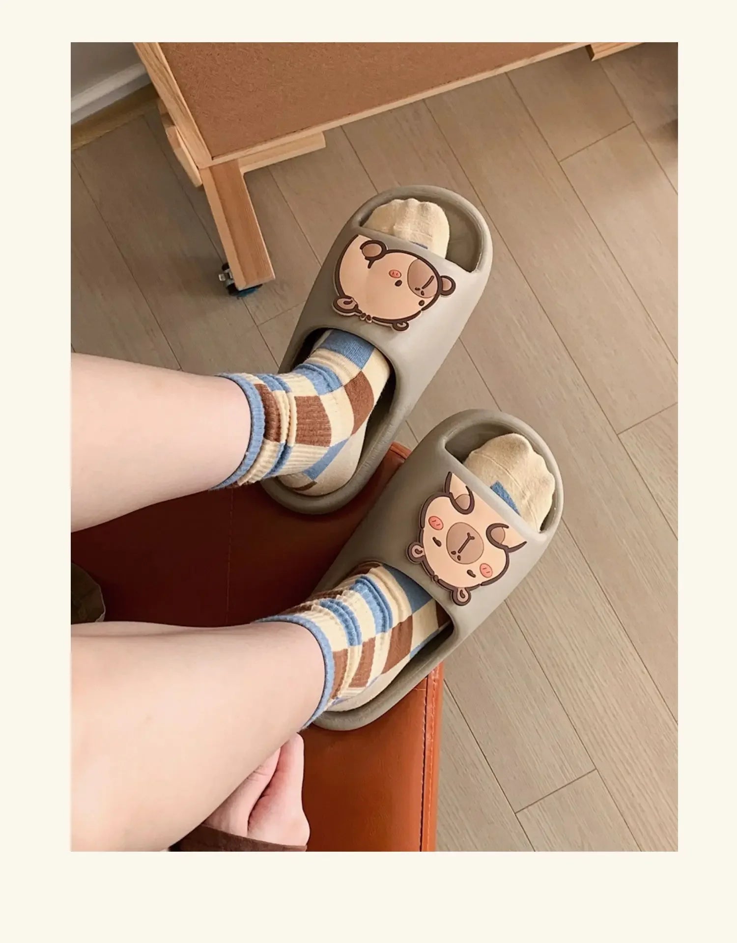 Dép Nữ Kapibara Mây Dễ Thương Đi Biển Nhà êm